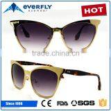 2016 New Cat Eye Custom Stainless High Quality Metal Sunglasses