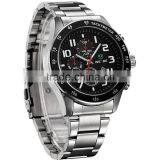 Fashion WEIDE Men Full Steel Watch Black Dial Japan Quartz 3ATM Waterproof Diving Military Men Sports Watches Relogio Masculino thumbnail-4