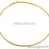 Manufacturer Gold Plated Ladies Stainless Steel Snake Chain