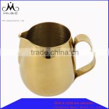 Plated gold stainless steel milk jug can hold 200 ml