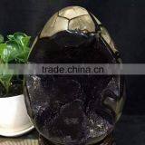Egg Shaped Natural Septarian Geodes Dragon Crystal Gem Geodes Mineral Specimens