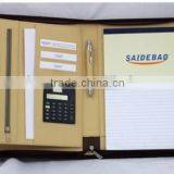 A4 Leather Portfolio Folder Leather Portfolio Folder Top Quality Business Portfolio Folder With Calculator thumbnail-5