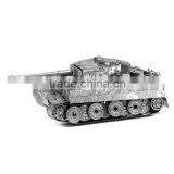 Metallic Nano DIY Tiger Tank 3D Puzzle for Gifting
