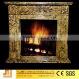Modern carve granite fireplace