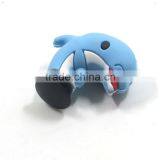 Dolphin Shaped Custom Shoe Decorations Wholesale PVC 3d Shoe Buckle