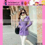 2015 Top Quality Doll Collar Warm Overcoat Wholesale Autumn Winter Casual Korean Style Overcoat thumbnail-4