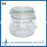 Kitchen Glass Clip Top Lids Storage Jars Clear Glass Jar for Jam CK02 thumbnail-1