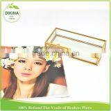 Small Brass Bound Glass Case - Trinkets Precious Things Display Crafts Photo USB Jewelry Packing Custom Magnetic Box With Lock thumbnail-3