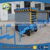 Small Home Lift Pushing Around Scissor Lift Self-propelled Cherry Picker thumbnail-1