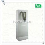 Oblong-shaped White Classical Paper Hand Bag