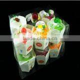 High Quality Fake Hexagonal Cream Jelly Mousse Cake With Fruits for Model in Dozen Packing
