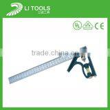 Beam Square Metal Angle Square Combination Tri Square Plastic Handle Angle Ruler thumbnail-1