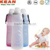 Silicone Foldable Water Bottle 550ml Outdoor Running Hiking thumbnail-2