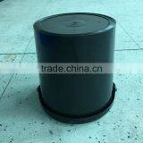 Black Plastic Barrel Pail Bucket 10 Gallon Bucket With Handle thumbnail-4