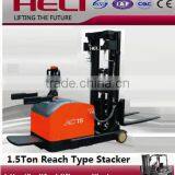 China Top1 Brand 1500KG Heli electric reach stacker