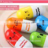 Promotional Creative Plastic Ballpoint Pen With Pill Shaped Top ,Capsule Ballpoint Pen,Vitamin Ball Pen thumbnail-5