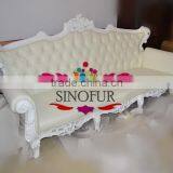 Classical Model White Wooden Baroque Sofa thumbnail-2