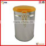 Round Custom Print Airtight Tin Box for Coffee thumbnail-1