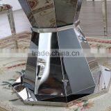 Manufacture Cylinder Glass Dining Table for Hotel Used thumbnail-4