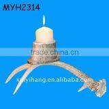 Polyresin Deer Antler Design Tealight Holder thumbnail-1