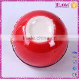 Funny Round Red Ceramic Christmas Cookie Jar thumbnail-6