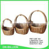 Handled Customized Boat Shape Wicker Basket Gift thumbnail-2
