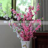 SJ20170011 Artificial Peach Flower Branch Fake Silk Peach Branch Decoration thumbnail-2