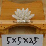 Hand Painted Ceramic Flower Figurine for Valentine's Day & Wedding thumbnail-1