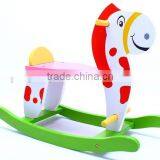 2017 Wooden Rocking Horse Baby Toy Kids Children Equipment Parts Product Wholesale Interior Decoration China Supplier thumbnail-1