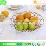 Gold Fruit Plate Decorative Indian Serving Tray thumbnail-6