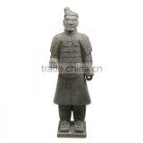 Antique Stone Craving Sculpture Chinese Warriors Statue for Sale thumbnail-1
