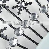 China Supplier Snow Shaped Beautiful Decorative Clock Wall Clock thumbnail-4