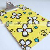 Single Side Printed Pasting Butterfly Office Clipboard With Flower Picture Printed thumbnail-1