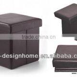 PU FOLDING STORAGE OTTOMAN thumbnail-1