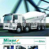 SINOTRUK HOWO Concrete Mixer Truck / White Color Mixer Lorry for Sale thumbnail-1