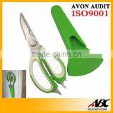Colorful Wooden Handle Professional Kitchen Scissor thumbnail-4