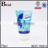 70ml Small Cute Blue Wholesale Perfume Cosmetic Plastic Tube With White Plastic Cap thumbnail-1
