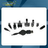 9PCS Multi-use Car Charger Cables for Apple and Samsung Micro USB Devices thumbnail-1