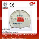 Silicone Scupltural Spa Newly National Flag Swimmimg Cap thumbnail-1