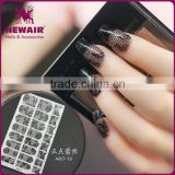 New Air Wholesale 2D Nail Art stickers Bling Lattice type design nail warps