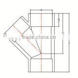 HIGH QUANLITY SKEW TEE OF PVC GB PN16 INDUSTRIAL PRESSURE PIPES & FITTINGS FOR WATER SUPPLY thumbnail-2