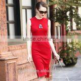 High Quality 2016 Spring Knit Woolen Women Vest Dress Sexy Fashion Evening Dress thumbnail-1
