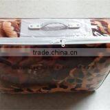 Thick Heavy Small Broken Flower Screen Stamped Micro Plush Mink Royal Blanket Travel Blanket Fleece Blanket thumbnail-3