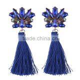 Bohemian Jewelry Fashion Alloy Plated With Colorful Tassel Dangle Earrings thumbnail-2