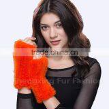 CX-A-08C Wholesale Winter Douable Face Ladies Mink Fur Winter Gloves thumbnail-5