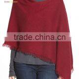 Red Winter Cape for Women,Wraps Ponchos thumbnail-1