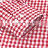 New Men Office Cotton Casual Lapel Plaids Shirt for Men thumbnail-4