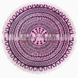 Custom Design 100% Cotton Printing Round Beach Towel thumbnail-2