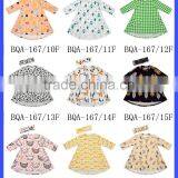 Super Cute Children Clothing Long SLeeve Fox Pattern Printed With Packet A-line Baby Girl Dress With Headband thumbnail-5