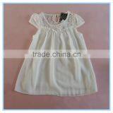 Children Girls Chiffon Printed Lace Sleeve t Shirt, Beautiful Girl t Shirt, Fancy Gril Short Sleeve t Shirt thumbnail-2